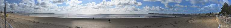 Baie de la baule vue depuis la promenade de mer