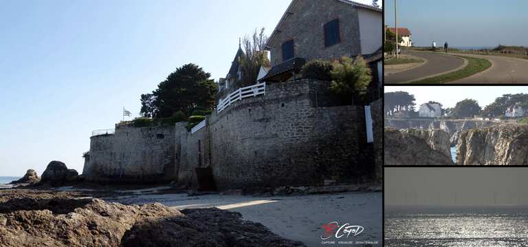 la côte sauvage d'étend depuis le Pouliguen au Croisic en passant par le bourg de Bats-Sur-Mer