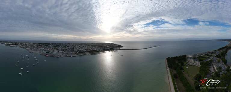 Panorama Le Croisic - La Turballe : la jetée, la côte sauvage