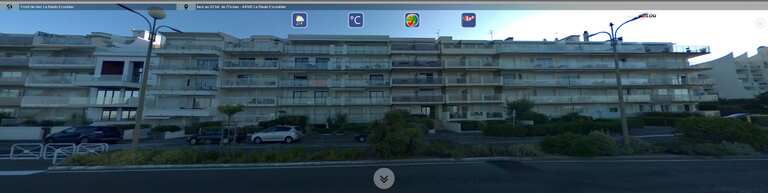 Nombreux appartements face mer à louer ou à vendre avec vue sur l'immense plage de sable fin de La Baule