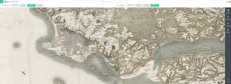 Avant / Après : Remonter le temps depuis la carte de Cassini à nos jours sur la presqu'ile de guerande pour voir Pornichet Le Pouliguen La Baule avant apres