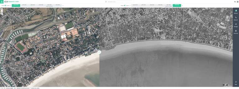 Avant / Après : Remonter le temps depuis la carte de Cassini à nos jours sur la presqu'ile de guerande pour voir Pornichet Le Pouliguen La Baule avant apres