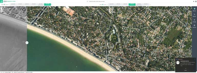 Avant / Après : Remonter le temps depuis la carte de Cassini à nos jours sur la presqu'ile de guerande pour voir Pornichet Le Pouliguen La Baule avant apres
