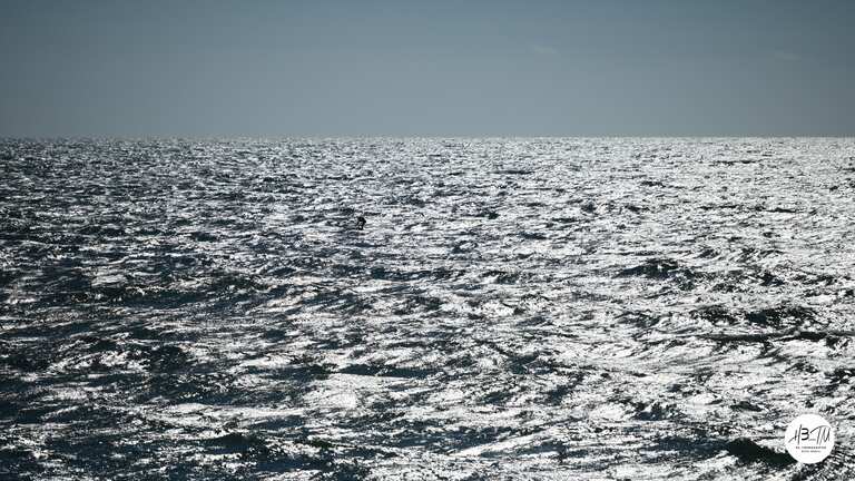 Mer forte en baie de La Turballe : voile et sports de glisse