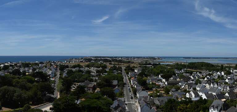 Vue sur la pointe du Croisic depuis le beffroi de Batz-Sur-Mer