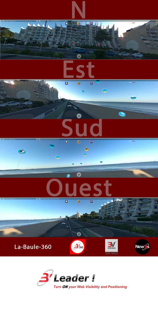 Immobilier Britania et Santa Barbara 2 situés en face mer au 103 et 102 bd de l'océan à La Baule 44500 -- Appartements avec vue mer sans vis à vis - A louer - A vendre