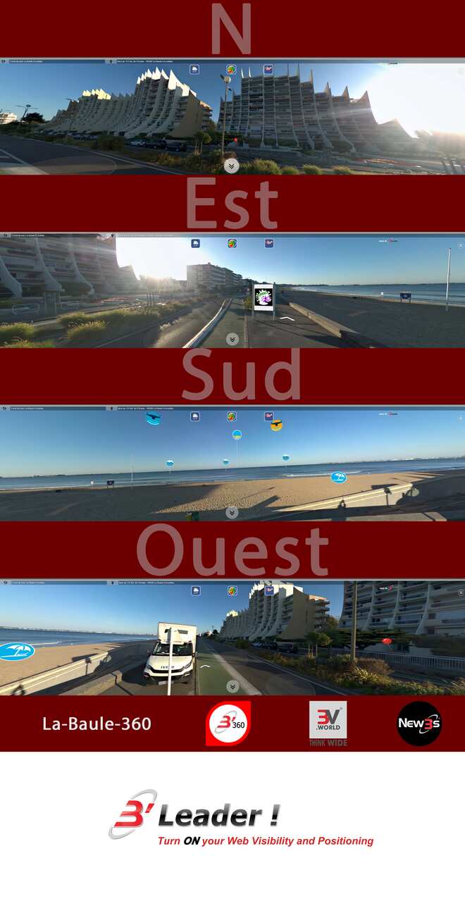 Immobilier LA LOUISIANNE situé en face mer au 111 bd de l'océan à La Baule 44500 -- Appartements avec vue mer sans vis à vis - A louer - A vendre