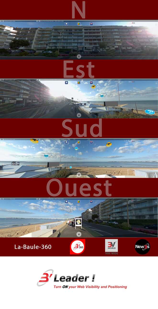 Immobilier La Frégate, Restaurant LB Mer, Les Sables d'Or aux 14-13, 11 av. René Dubois à La Baule 44500 -- Villa avec vue mer sans vis à vis - A louer - A vendre