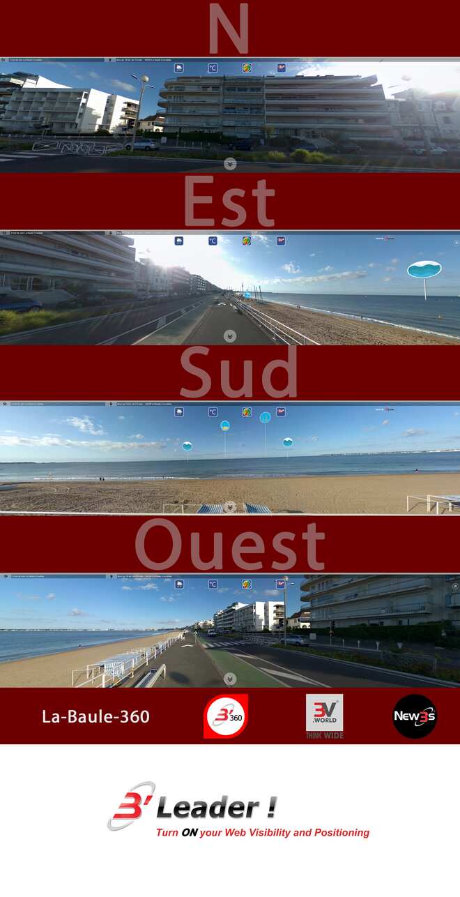 Immobilier Le Chantaco et Aigue Marine aux 21-22, 19 bd de l'Océan à La Baule 44500 -- Villa avec vue mer sans vis à vis - A louer - A vendre