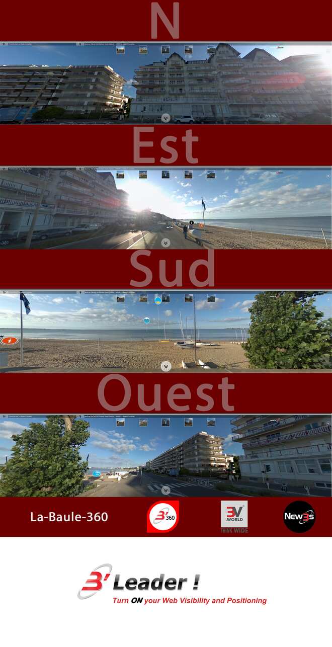 Immobilier Le Panoramique au 19 bd René Dubois à La Baule 44500 -- Villa avec vue mer sans vis à vis - A louer - A vendre