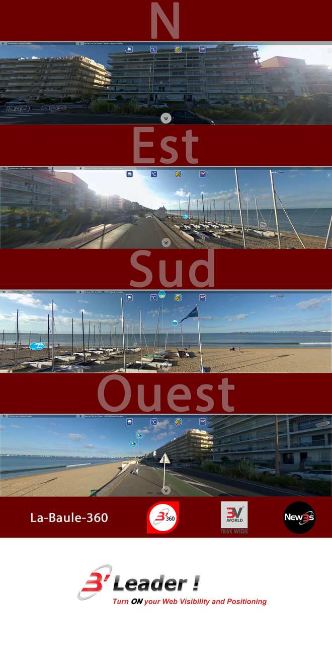 Immobilier Océania, Miramar au 4, 2, 1 bd. de l'Océan à La Baule 44500 -- Villa avec vue mer sans vis à vis - A louer - A vendre