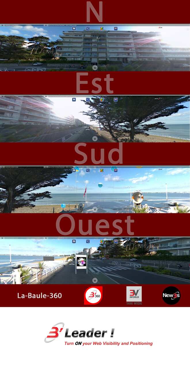 Immobilier Pen-Dick et Tanit aux 32 bd René Dubois, 2 av. de la Lambarde à La Baule 44500 -- Villa avec vue mer sans vis à vis - A louer - A vendre