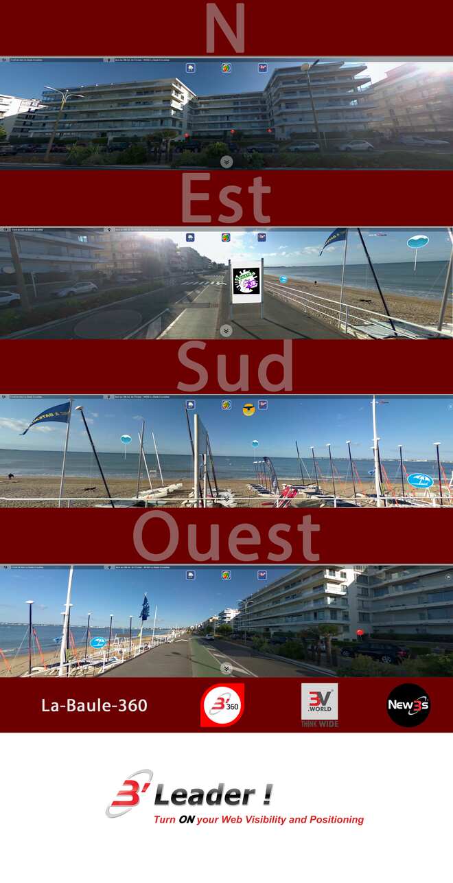 Immobilier La Duchesne Anne A, B, C, D aux 39, 37, 36 35 bd. de l'Océan à La Baule 44500 -- Villa avec vue mer sans vis à vis - A louer - A vendre