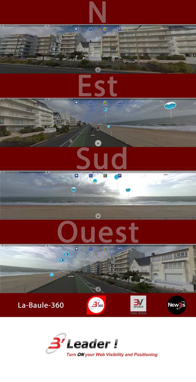 Immobilier Le Regina et Yakimour et Les Lauriers aux 45, 44, 43 bd. de l'Océan bd. de l'Océan à La Baule 44500 -- Villa avec vue mer sans vis à vis - A louer - A vendre