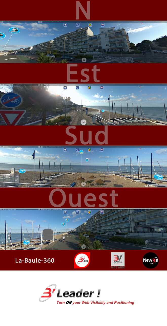Immobilier Aquila à La Baule 44500 -- Villa avec vue mer sans vis à vis - A louer - A vendre