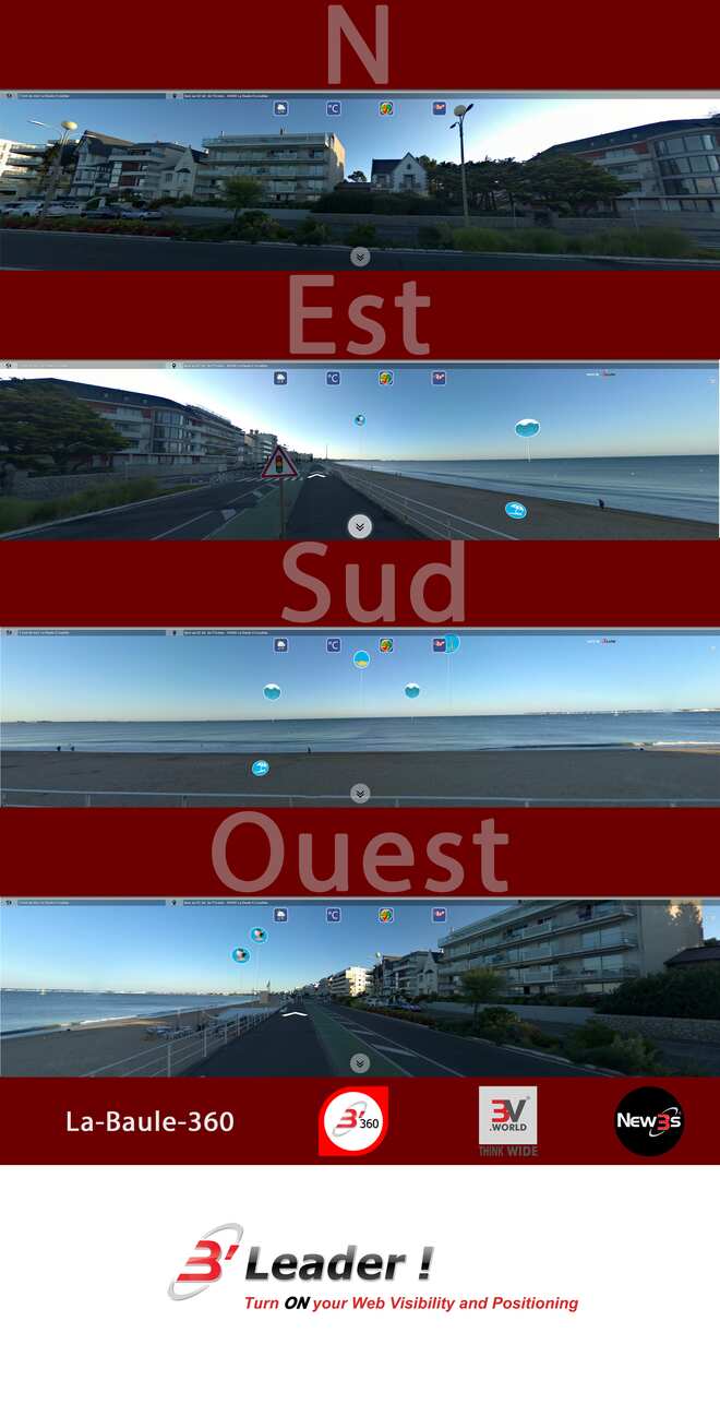 Immobilier SN17 au 62  bd de l'Océan à La Baule 44500 -- Villa avec vue mer sans vis à vis - A louer - A vendre