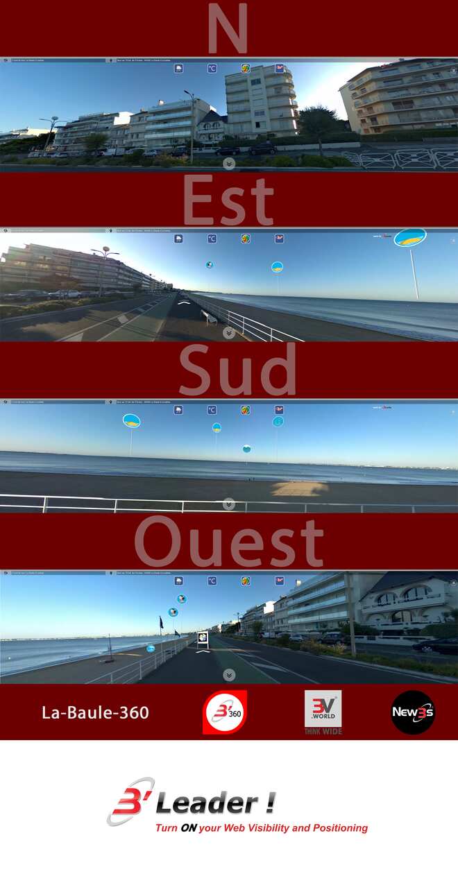 Immobilier SN15 et Eve au 71 et 70 bd de l'Océan à La Baule 44500 -- Appartements avec vue mer sans vis à vis - A louer - A vendre
