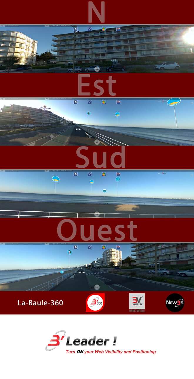 Immobilier Marina et L'Albatros 74 et 72 bd de l'Océan à La Baule 44500 -- Appartements avec vue mer sans vis à vis - A louer - A vendre