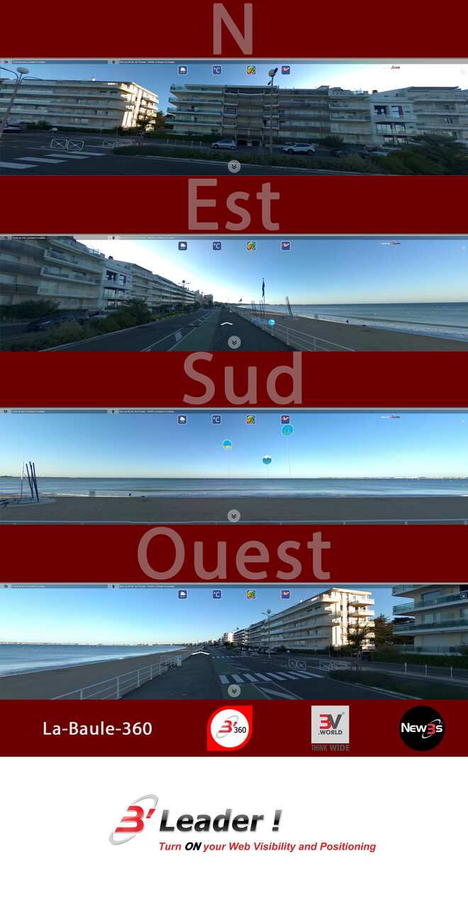 Immobilier Les Marguerites et Le Seth situés en face mer au 87 et 86 bd de l'océan à La Baule 44500 -- Appartements avec vue mer sans vis à vis - A louer - A vendre