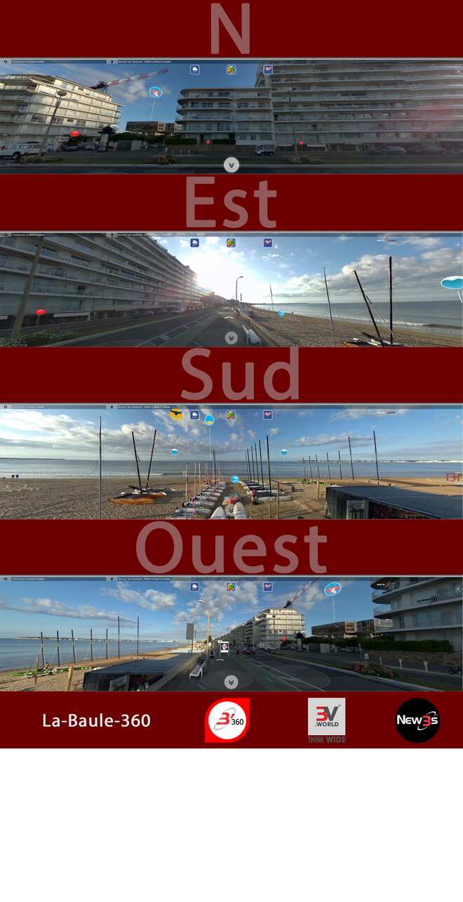 Immobilier Le Salazie, Le Commodore, Le Japhet aux 2, 1 bd Hennecart et 1 av. Olivier Guichard à La Baule 44500 -- Villa avec vue mer sans vis à vis - A louer - A vendre