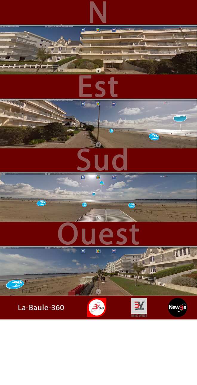 Immobilier  à La Baule 44500 -- Villa avec vue mer sans vis à vis - A louer - A vendre