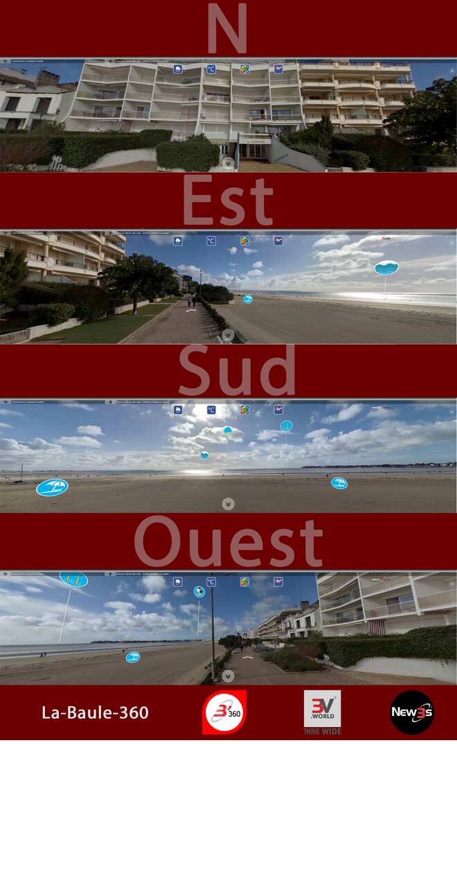 Immobilier Le Manoir de la Côtière aux 1 av. de la Noue, 13 Esplanade Lucien Barrière à La Baule 44500 -- Villa avec vue mer sans vis à vis - A louer - A vendre