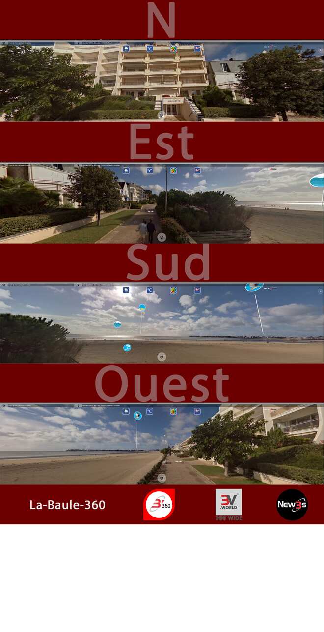 Immobilier Le Manoir de la Côtière aux 1 av. de la Noue, 13 Esplanade Lucien Barrière à La Baule 44500 -- Villa avec vue mer sans vis à vis - A louer - A vendre