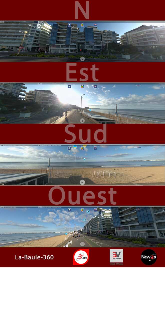 Immobilier Les Terrasses des Villas au 14 bd. Hennecart à La Baule 44500 -- Villa avec vue mer sans vis à vis - A louer - A vendre