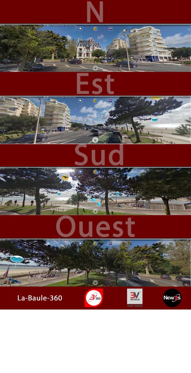 Immobilier Résidence du Parc , Dhelia au 4-2 av. Marie-Louise,18 espl. Lucien Barriere à La Baule 44500 -- Villa avec vue mer sans vis à vis - A louer - A vendre