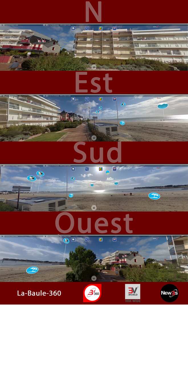 Immobilier  à La Baule 44500 -- Villa avec vue mer sans vis à vis - A louer - A vendre