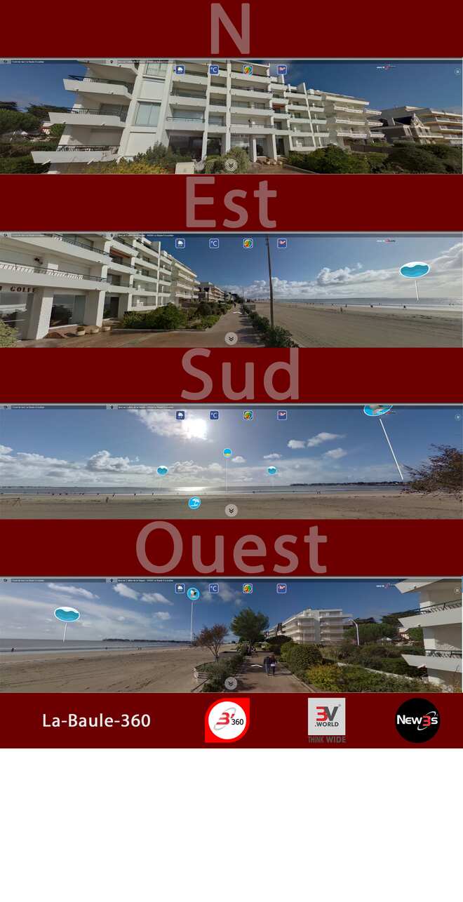 Immobilier  à La Baule 44500 -- Villa avec vue mer sans vis à vis - A louer - A vendre