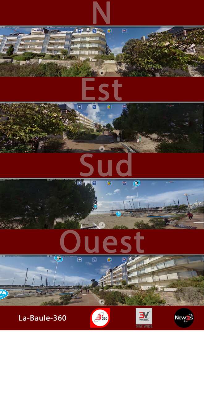 Immobilier  à La Baule 44500 -- Villa avec vue mer sans vis à vis - A louer - A vendre
