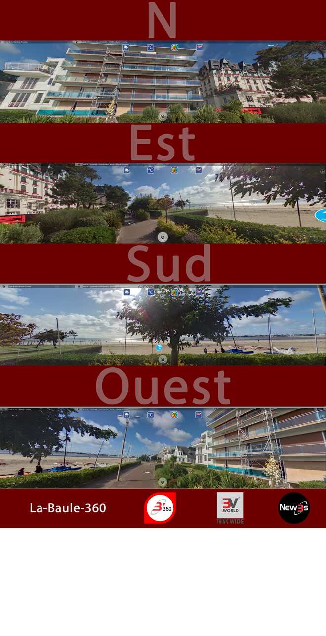 Immobilier Les Hirondelles, SN38 aux 2, 1 Esplanade Lucien Barrière à La Baule 44500 -- Villa avec vue mer sans vis à vis - A louer - A vendre