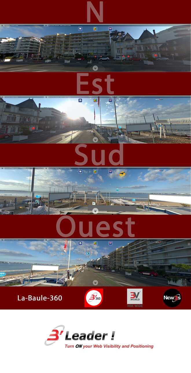 Immobilier Les Hirondelles, SN30, SN31, Saint Edmond, Trez Hir aux 31, 30, 29, 28, 27 bd. Hennecart à La Baule 44500 -- Villa avec vue mer sans vis à vis - A louer - A vendre