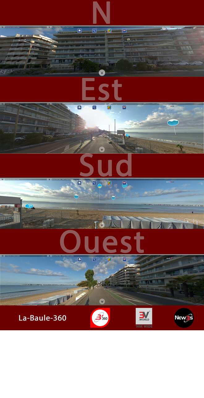 Immobilier Saint-Martin au 29 bd. Darlu à La Baule 44500 -- Villa avec vue mer sans vis à vis - A louer - A vendre