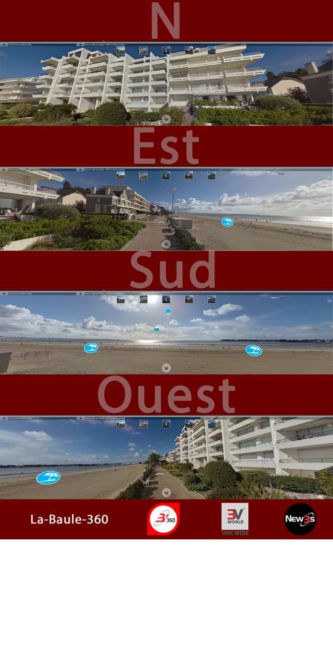 Immobilier  à La Baule 44500 -- Villa avec vue mer sans vis à vis - A louer - A vendre