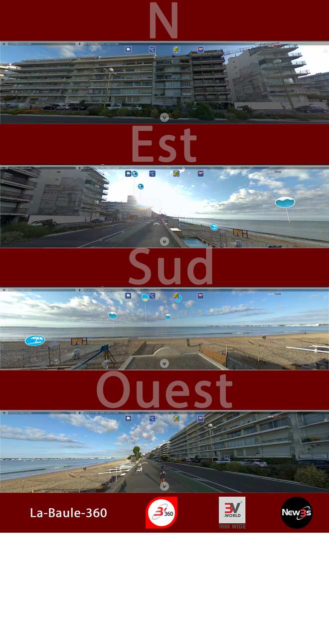 Immobilier Malgora, La Croix du Sud à La Baule 44500 -- Villa avec vue mer sans vis à vis - A louer - A vendre
