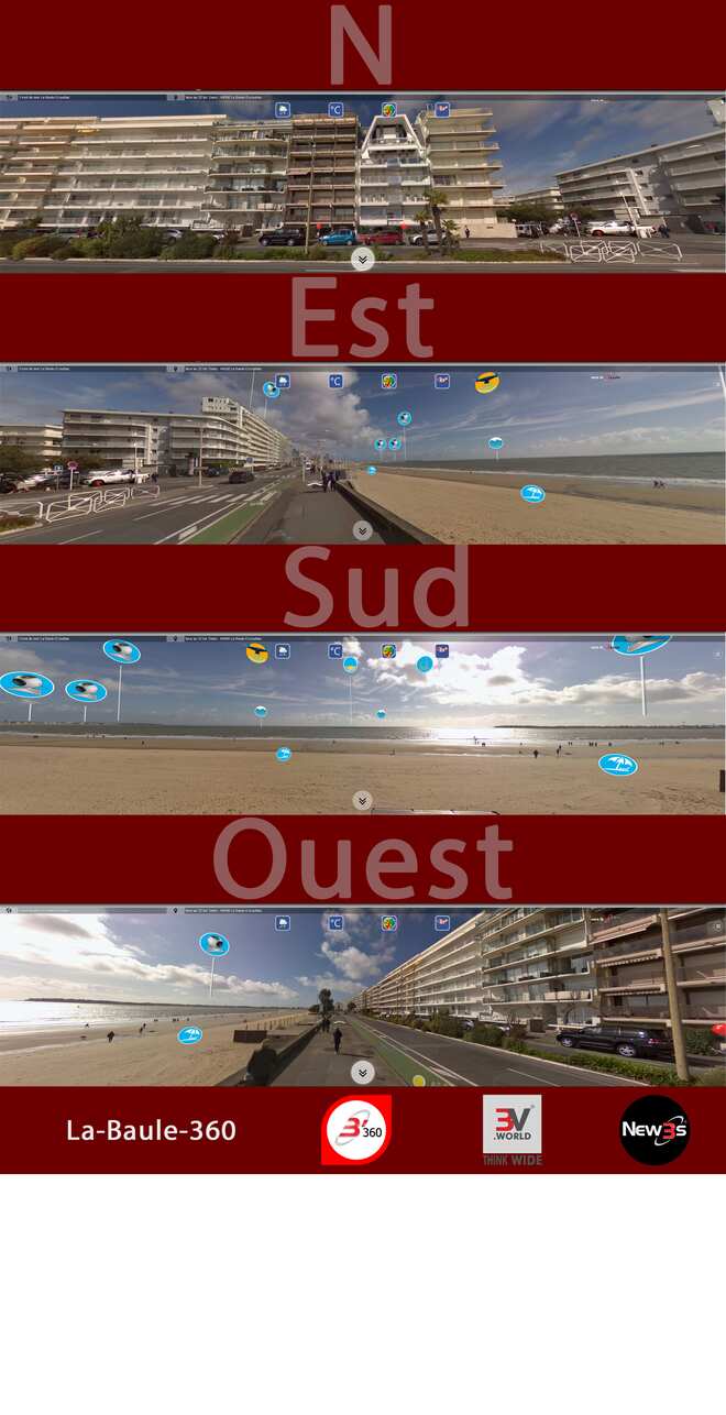 Immobilier Villa Darlu, Symphonie à La Baule 44500 -- Villa avec vue mer sans vis à vis - A louer - A vendre