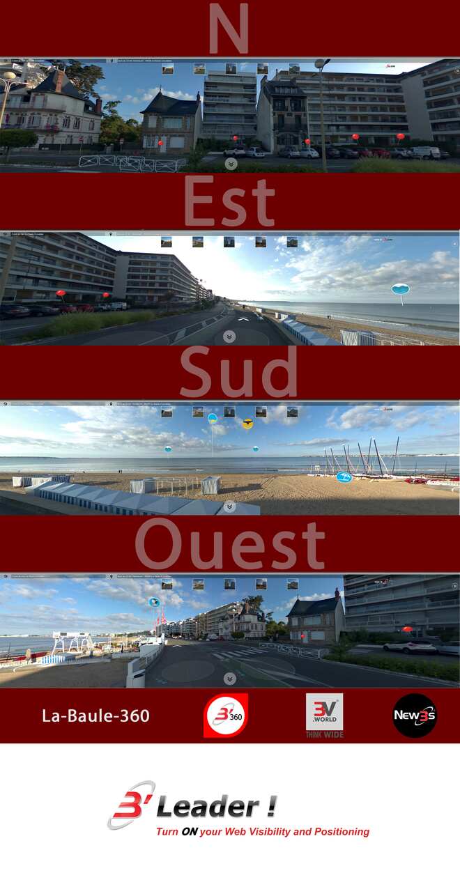 Immobilier El Cid, Aguarena, SN28, Carmen et SN28 aux 37, 36, 34, 33, 21 bd. Hennecart à La Baule 44500 -- Villa avec vue mer sans vis à vis - A louer - A vendre