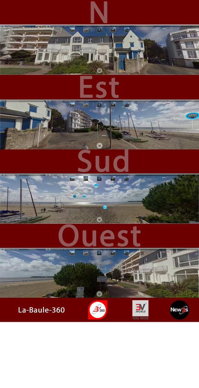 Immobilier Le Manoir de la Côtière aux 1 av. de la Noue, 13 Esplanade Lucien Barrière à La Baule 44500 -- Villa avec vue mer sans vis à vis - A louer - A vendre