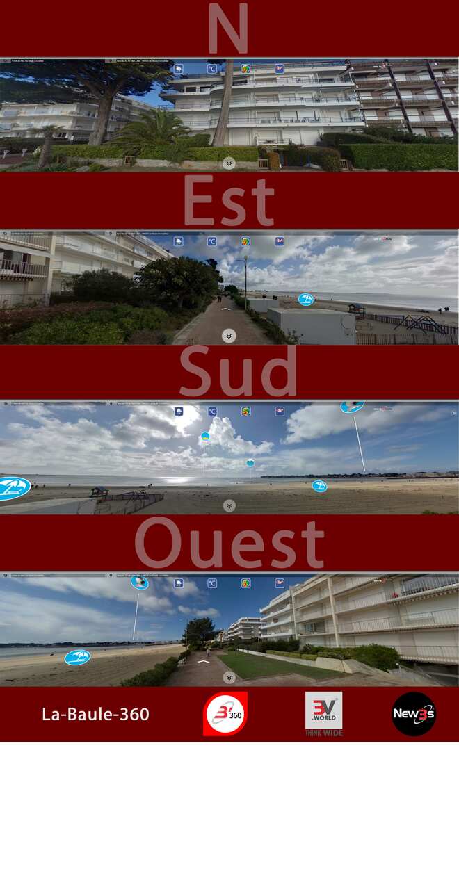 Immobilier  à La Baule 44500 -- Villa avec vue mer sans vis à vis - A louer - A vendre