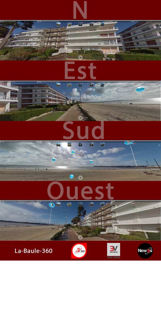 Immobilier  à La Baule 44500 -- Villa avec vue mer sans vis à vis - A louer - A vendre
