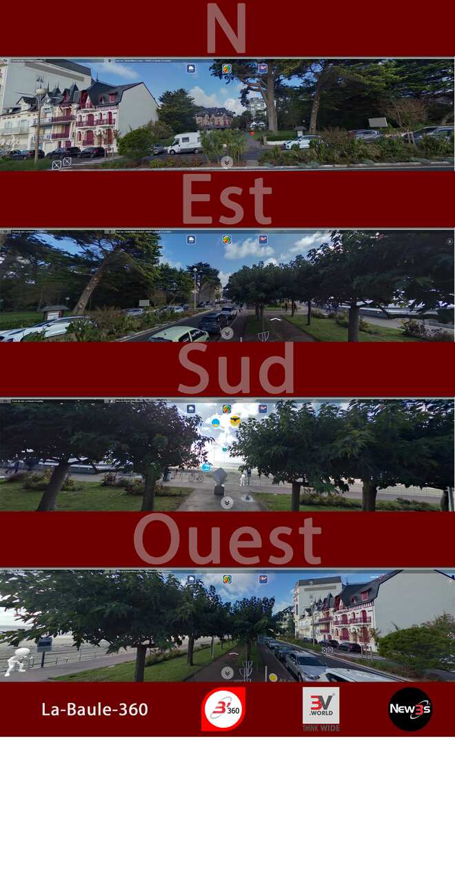 Immobilier Castel Marie-Louise au 1 av. Andrieu à La Baule 44500 -- Villa avec vue mer sans vis à vis - A louer - A vendre