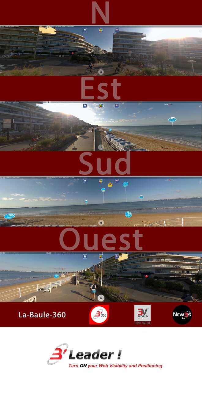 Immobilier Le Constellation au 34 bd. de l'Océan à La Baule 44500 -- Villa avec vue mer sans vis à vis - A louer - A vendre