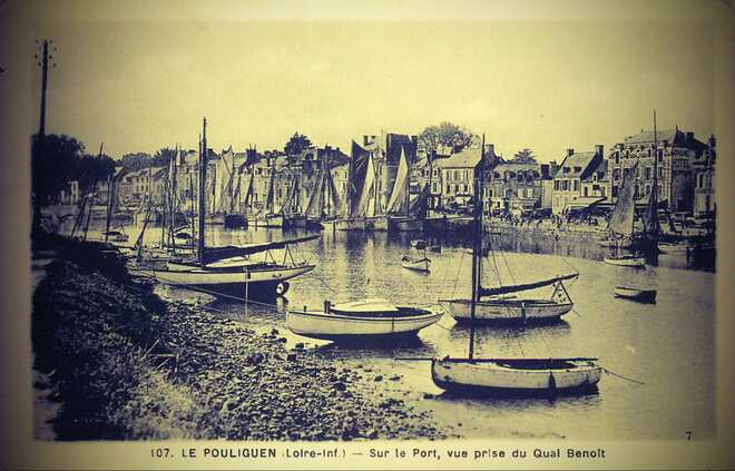 Le port du Pouliguen dans les anciens temps