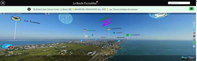Le portail La-Baule-360 : visite innovante du territoire de La Baule