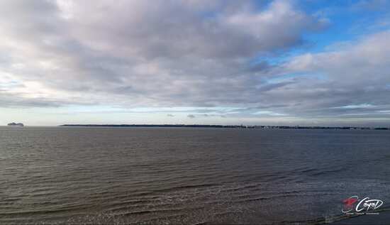 Arrivée du paquebot MSC World America après ses essais en mer de Saint-Nazaire