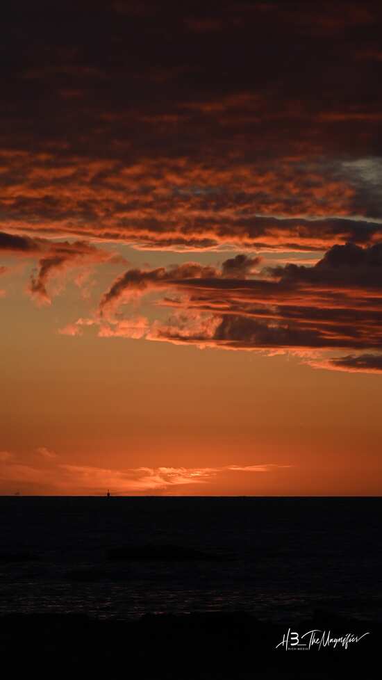 Coucher de soleil sur le croisic côte sauvage