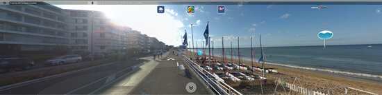 Vue depuis l'entrée de Avel Mor en direction de Pornichet vers l'Est