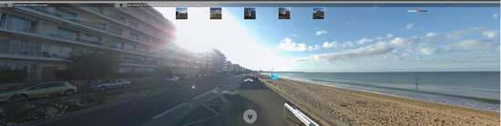 Vue depuis l'entrée de Casa del Mar, L'Empire, Le Sagittaire en direction de Pornichet vers l'Est